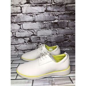 Pony White Leather Lace Up Comfort Casual Athletic Shoes Men Sz 8.5M US/39EU